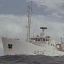 Le Bâtiment de Recherche Océanique La Coquille, navire du Service Mixte de Contrôle Biologique.